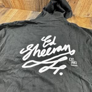 Ed Sheeran Signwriter Slim Fit Full Zip Hoodie Mens SIZE 2XL Black NEW